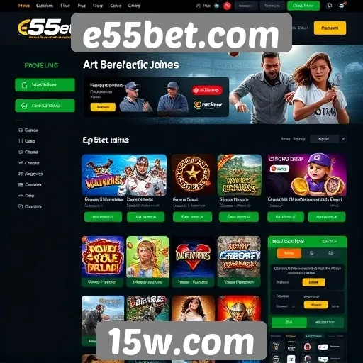 Análise da interface de usuário do e55bet